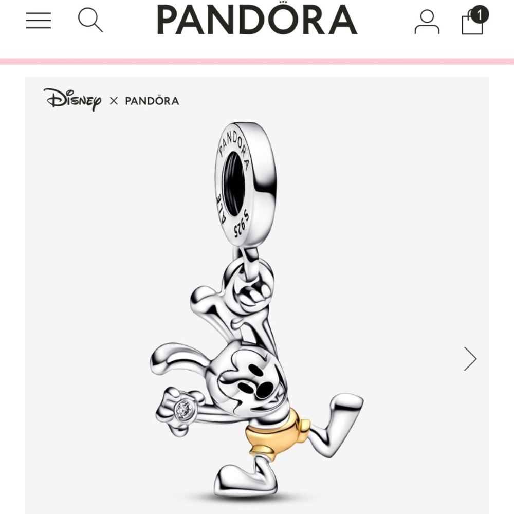 Pandora D100 Oswald charm